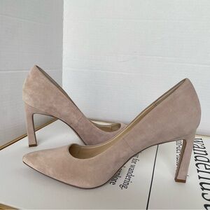 Enzo Angiolini Taupe Suede Heels